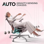 Hbada E3 Pro Ergonomic Office Chair, Big and Tall Office Chair - with 3-Zone Dynamic Lumbar Support, 4D Adjustable Headrest, 4D Adjustable Armrests, Swivel, Pink