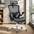 Heavy Duty Office Chair - 400lbs Home Office Desk Chairs with Soft 3D Modeling Wide Foam Cushion, Ergonomic Desk Computer Chair with Adjustable Headrest and Flip-Up Arms for Study, Bedroom