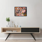 Wieco Art Framed Canvas Wall Art Composition VII, 1913 by Wassily Kandinsky Classic Abstract Famous Paintings Reproductions Canvas Wall Art for Home Decoration