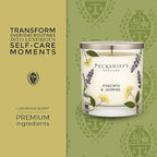 Pecksniff’s 1 Wick Candle – Jasmine & Hyacinth, 184 g / 6.49 oz – Long Lasting Burn, Elegant Home Decor & Relaxing Ambiance