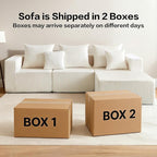 100.7" Boneless Couches for Living Room, Fully Memory Foam Sofa with Deep Seat, L Shape Sectional Couch Corduroy Fabric, Compressed Sofa in a Box,No Assembly Required (Beige, Right Facing Chaise)