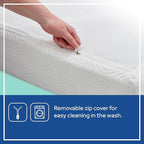 SEALY BABY Refresh Breathable 2 Stage Waterproof Crib Mattress Plus Toddler Bed Fit, Removable Knit Cover, GREENGUARD Gold Certified, Safety & Quality Tested, Made in USA, 52X28 -White