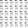 30 Pack Plastic Folding Chairs, Portable Party Chairs, Stackable Commercial Seats with Steel Frame for Home Office Wedding Party Indoor Outdoor Events Chairs, 350lbs Capacity,Gray