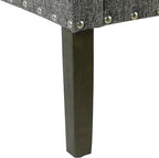 Homepop Home Decor | Upholstered Classic Swoop Arm Accent Chair | Accent Chairs for Living Room & Bedroom | Decorative Home Furniture, Slate Grey