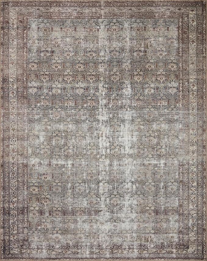 Loloi Amber Lewis Georgie Collection GER-10 Moss/Bark 7'-6" x 9'-6", .19" Pile Height, Area Rug