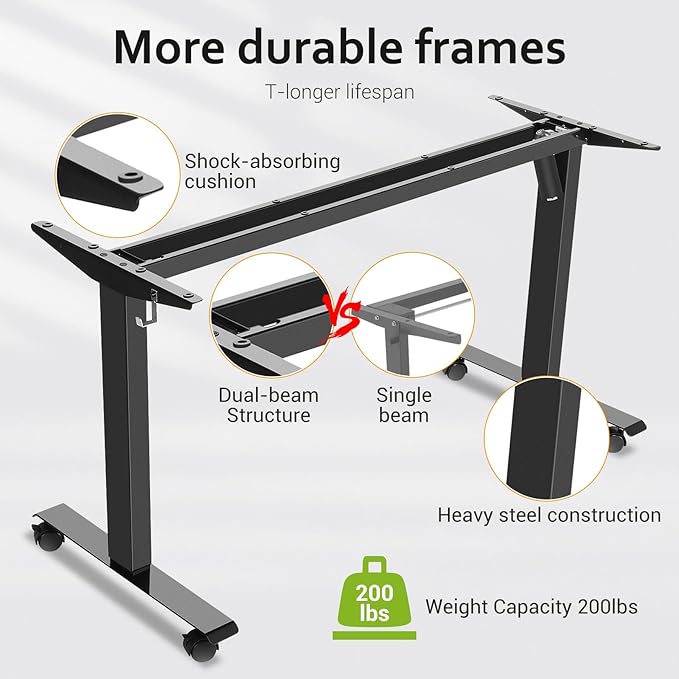 farexon Electric Standing Desk Adjustable Height, 70.8 x 27.5 Inch Sit Stand up Desk with Large Mouse Pad, Double Metal Hook,4 Wheels,4 Memory Preset Heights Home Office Computer Desk,Oak Grey