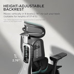 Hbada E3 Pro Ergonomic Office Chair, Big and Tall Office Chair - with 3-Zone Dynamic Lumbar Support, 4D Adjustable Headrest, 6D Adjustable Armrests, Swivel, Black