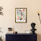 Wieco Art Framed Wall Art Woman Beside the Water 1905 by Henri Mattise Abstract Colorful Art Matisse Posters Canvas Prints for Wall and Home Office Decorations Bronze Gold Frame