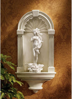 Design Toscano Classical European Style Wall Niche Display Shelf, Medium, 21 Inches Tall, Cast Stone Resin, Antique Stone