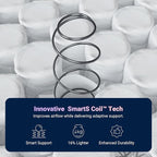 Avenco 10 Inch TwinXL Mattress, Hybrid Mattress with SmartS Coil™ Pocket Springs for Targeted Support and NanoGel™ Memory Foam for Cool Night Sleep, Motion Isolation for Couples, CertiPUR-US Certified
