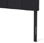 Christopher Knight Home Contemporary Upholstered King/Cal King Headboard, Black