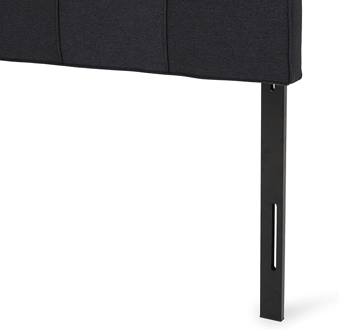Christopher Knight Home Contemporary Upholstered King/Cal King Headboard, Black