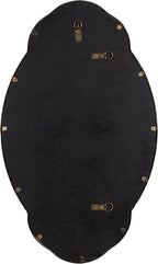 Kate and Laurel Novella Glam Ornate Mirror; 18x30; Gold; Traditional Baroque Inspired Wall Decor