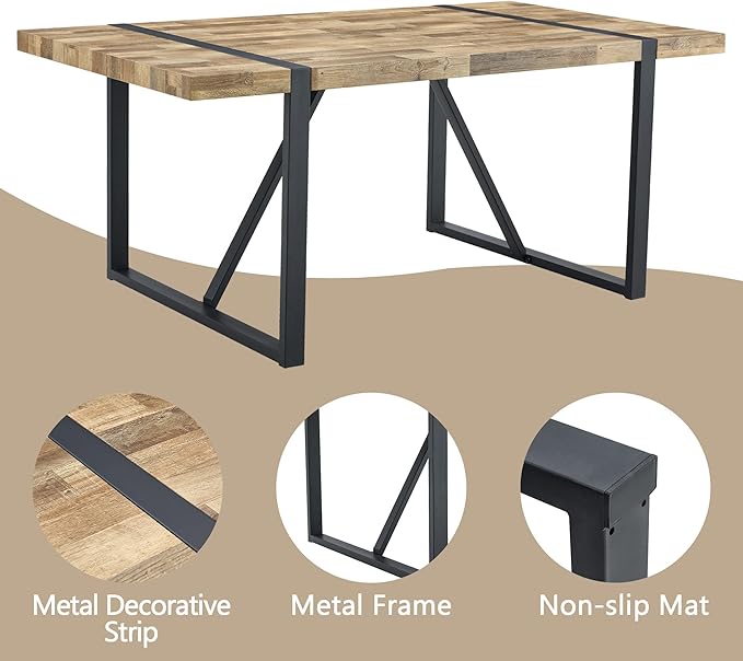 9 Piece Dining Table Set，Dining Room Table Set for 8，71'' Kitchen Table and PU Leather Chairs Set of 8，8 Chair Dining Table Set for Kitchen Dining Room