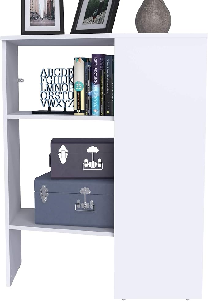 ClosetMaid SuiteSymphony Wood Corner Shelf Unit, 2 Shelves, Adjustable, Stacking, For Storage, Closet, Clothes, Shoes, Décor, Pure White, 41.13" X 19.63" X 31.75" Corner Unit
