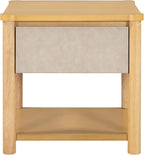 Christopher Knight Home Zeri Bedroom Nightstands Set of 2, Wood Nightstand with Drawers, Small Bedside Table Set of 2, End Table for Living Room, Multipurpose Storage Cabinet, Natural + Beige