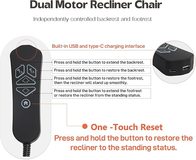 Power Lift Recliners Chairs for Elderly Adults Lay Flat Recliner with Heat & Massage, Wireless Charging Device, USB Ports, Cup Holder, Lumbar Pillow, 400Lbs (Velvet Fibric,Beige)