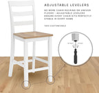 Signature Design by Ashley Torjin Industrial 24" Adjustable Height Barstool, 2 Count, Brown