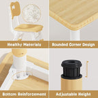 Brelley Kids Table and 2 Chairs Set, Height Adjustable Toddler Desk 31.5" L x 23.6" W and Chair Set, Graffiti Desktop, Classroom/Daycare/Home, Children Multi-Activity Table for Ages 2-8