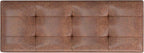 SIMPLIHOME Shay 48 inch Wide Mid Century Modern Rectangular Storage Ottoman in Distressed Saddle Brown Vegan Faux Leather, Assembled, For the Living Room, Entryway and Family Room