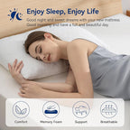 Amazon Basics Plush Memory Foam Bed Mattress, Full, White/Grey, 75 x 54 x 8 inches