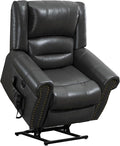 Recliner Chairs for Adults, Oversized Bedroom Chair with Massage, Sofa Chair Home Theater Seating with Lumbar Support, Lift Chair for Elderly, Nursery Chair for Living Room (Breathable Leather)