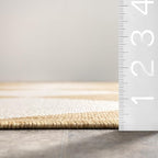 nuLOOM 10' x 14' Outdoor Performance Area Rug, Stain Resistant, Weather Resistant, High Traffic, Patio, Balcony, Outside, Sabina Tan