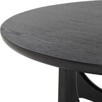SAFAVIEH Couture Collection Sasha Contemporary Black Round Coffee Table