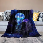 Jellyfish Gifts for Girls & Women - Soft, Warm & Cozy Fleece Throw Blanket for Kids & Adults - 50"x60"