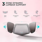 Hbada E3 Pro Ergonomic Office Chair, Big and Tall Office Chair - with 3-Zone Dynamic Lumbar Support, 4D Adjustable Headrest, 4D Adjustable Armrests, Swivel, Pink