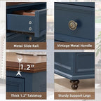 Farmhouse Dresser and Nightstand Sets, Wooden 7 Drawers Dresser & 24" Night Stand with 3 Drawers, 2 Piece Bedroom Furniture Set, Chest of Drawers for Bedroom, Home, Living Room, Hallway