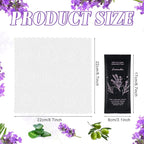 Hot or Cold Moist Cotton Towel Bulk Moist Towelettes Individually Wrapped 8.7" x 8.7",White Towel Services,Refreshment Pre Moistened Towels Lavender Scent for Travel Sport Party Spa Dentist Hotel100