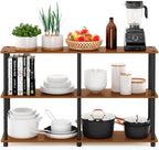 Furinno Wire End Table, Side Table, Brown