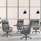 CLATINA Big and Tall Executive Office Chair, Extra Wide Seat, 800 LBS Capacity Heavy Duty Ergonomic Cloth Desk Chair with Wheels and Padded Armrests, High Back Fabric Computer Task Chair, Grey