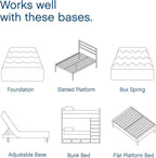 Cool Gel 8 Inch California King Memory Foam Mattress Medium Firm, King Size Memory Foam Mattress Cooling, Made in the USA, 8" Depth with Pressure Relief, CertiPUR-US Certified, CoolGel Bed