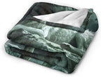 Wolf Christian Throw Blanket - Gifts and Decor for Women Men Adults - Soft Warm Cozy Fleece for Couch Sofa Bed 50"x40"