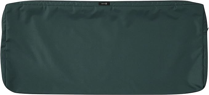 Classic Accessories Ravenna Water-Resistant 48 x 18 x 3 Inch Outdoor Bench/Settee Cushion, Patio Furniture Swing Cushion, Mallard Green