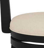 Hillsdale Clarion Wood Bar Height Swivel Stool, Black