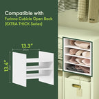 Furinno Cubicle Cube Insert, 3-Shelf Cube Organizer, Fits into Extra Thick Cubes, for Organizers and Storage, Dark Oak (Does not fit IKEA Kallax Shelving)