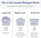The Clean People Laundry Detergent Sheets - Laundry Soap - Ultra Concentrated, Recyclable Packaging, Stain Fighting - Peppermint, 192 Pack