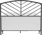 Hillsdale Essex Metal Frame, Queen Headboard, Gray Bronze