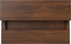 SIMPLIHOME Hunter Lift Top Coffee Table - 48 inch Wide Solid Walnut Veneer and Metal Industrial Cocktail Table, Functional Living Room Table with 2 Storage Cubbies and Hairpin Legs