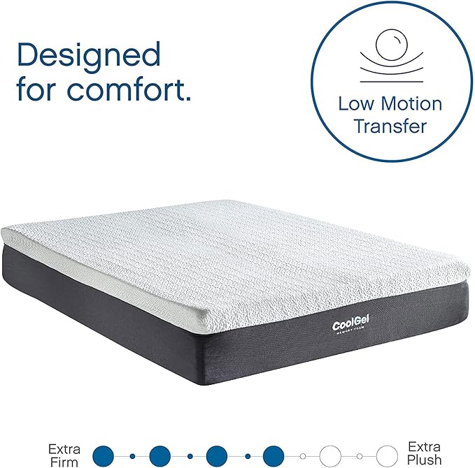 Classic Brands Cool Gel Ventilated Memory Foam 12-Inch Mattress | CertiPUR-US Certified | Bed-in-a-Box, California King
