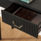 SAFAVIEH Home Collection Hanaka Black 1-Drawer Console Table