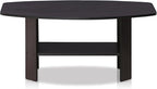 Furinno Simple Design Coffee Table, Dark Walnut