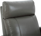 CHITA Genuine Leather Power Swivel Glider Recliner Chair for Adults, FSC Certified Electric Nursery Rocker Recliner Chair for Living Room, Haze