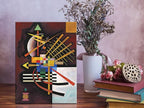 Wieco Art Canvas Prints Above and Left,1925 by Wassily Kandinsky Classic Art Reproductions Canvas Wall Art for Home Decoration
