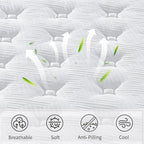 FLEXISPOT Adjustable Bed Frame Base Split King+12-inch Certipur-US Hybrid Mattress with Individual Pocket Spring, Quick Assembly, Massage, Zero Clearance, Whisper Quiet Durable Motor, Zero Gravity