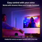 Philips Hue Signe Smart Table Lamp, White - White and Color Ambiance LED Color-Changing Light - 1 Pack - Control with Hue App - Compatible with Alexa, Google Assistant, and Apple Homekit