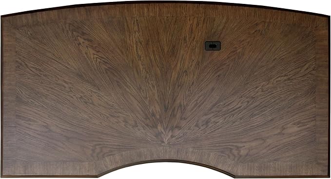 Coaster Home Furnishings - Hartshill - Wood - 72-Inch 7-Drawer Executive Desk with 2 Lockable File Cabinets, Removable Dividers, and Bronze Hardware - Home Office - Burnished Oak - 881281